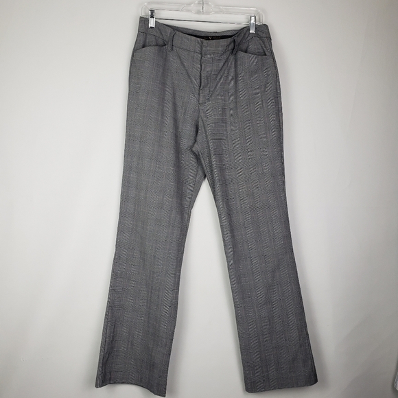 Gloria Vanderbilt Pants Trouser Gray Plaid Size 10 - Picture 1 of 3